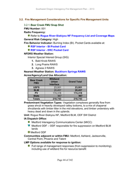 Fire Management Plan Template