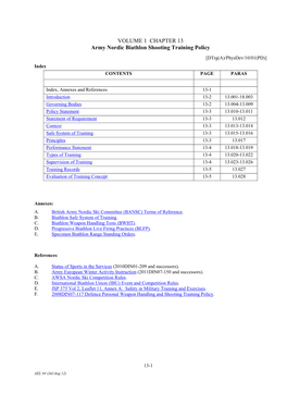 Army Biathlon Shooting Policy