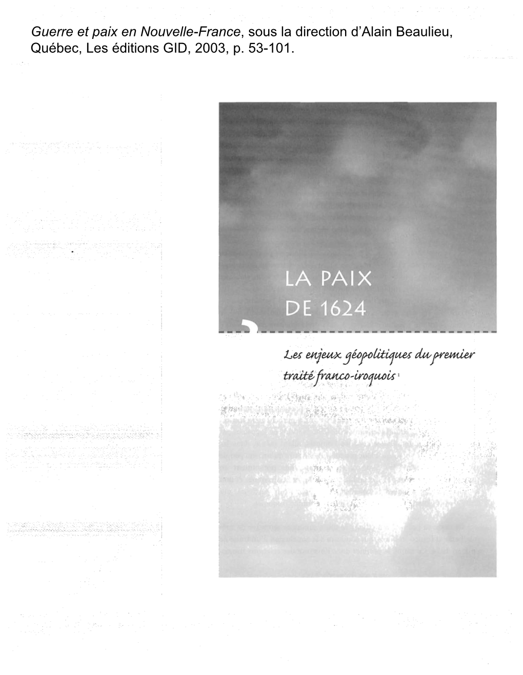 Beaulieu La Paix De 1624.Pdf