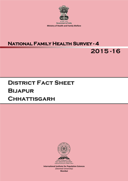 District Fact Sheet Bijapur Chhattisgarh