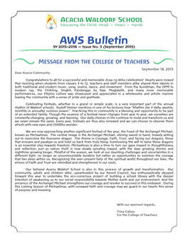 AWS Bulletin SY 2015-2016 — Issue No