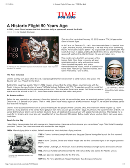 A Historic Flight 50 Years Ago | TIME for Kids