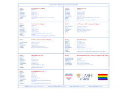 Lmh Chapel Choir Music List - Hilary Term 2020