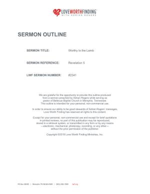 Sermon Outline
