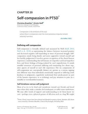 CHAPTER 20 Self-Compassion in PTSD*