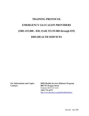 Training Protocol Emergency