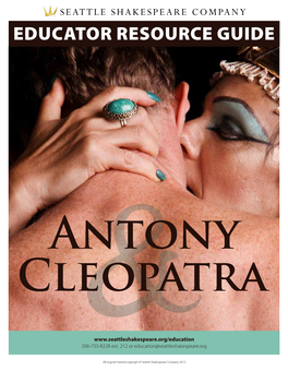 Antony and Cleopatra, a Historical Romance That Is Larger Than Life, and Had an Impact on the Roman Empire That Shaped Much of the Mediterranean for Years to Come
