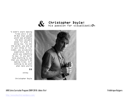 Christopher Doyle: & His Passion for Visualization