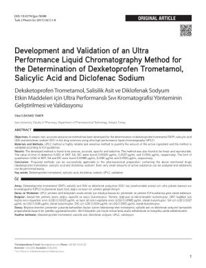 Development and Validation of an Ultra Performance Liquid