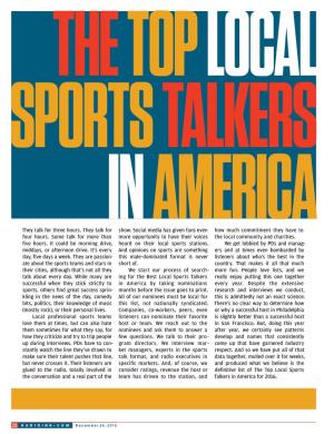 The 2016 Best Local Sports Talkers