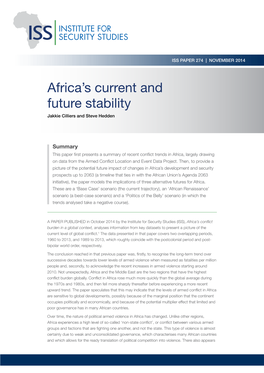 Africals Current and Future Stability