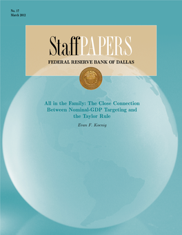 In the Family: the Close Connection Between Nominal-GDP Targeting and the Taylor Rule Evan F