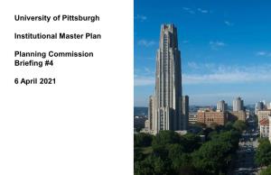 University of Pittsburgh Institutional Master Plan Planning Commission
