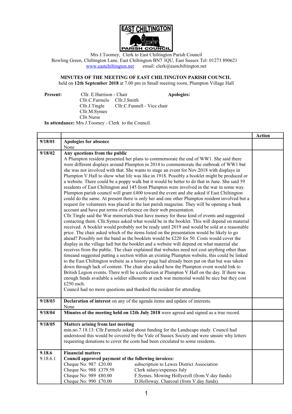 Hamsey Parish Council