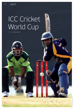ICC Cricket World Cup Words by Nicholas Sadleir