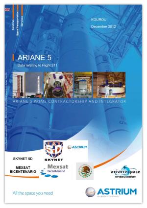 Flight 211 Ariane 5 Satellites: SKYNET 5D – MEXSAT-Bicentenario