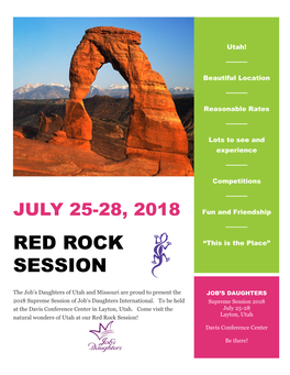 Red Rock Session! Davis Conference Center