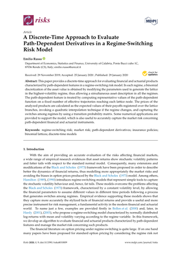 A Discrete-Time Approach to Evaluate Path-Dependent Derivatives in a Regime-Switching Risk Model