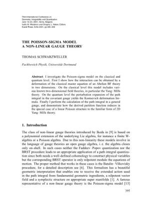 The Poisson-Sigma Model a Non-Linear Gauge Theory