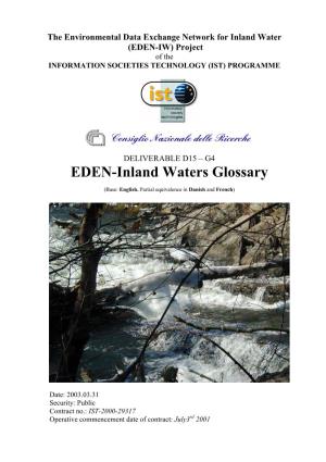 EDEN-Inland Waters Glossary