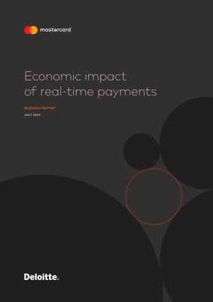 Economic Impact of Real-Time Payments