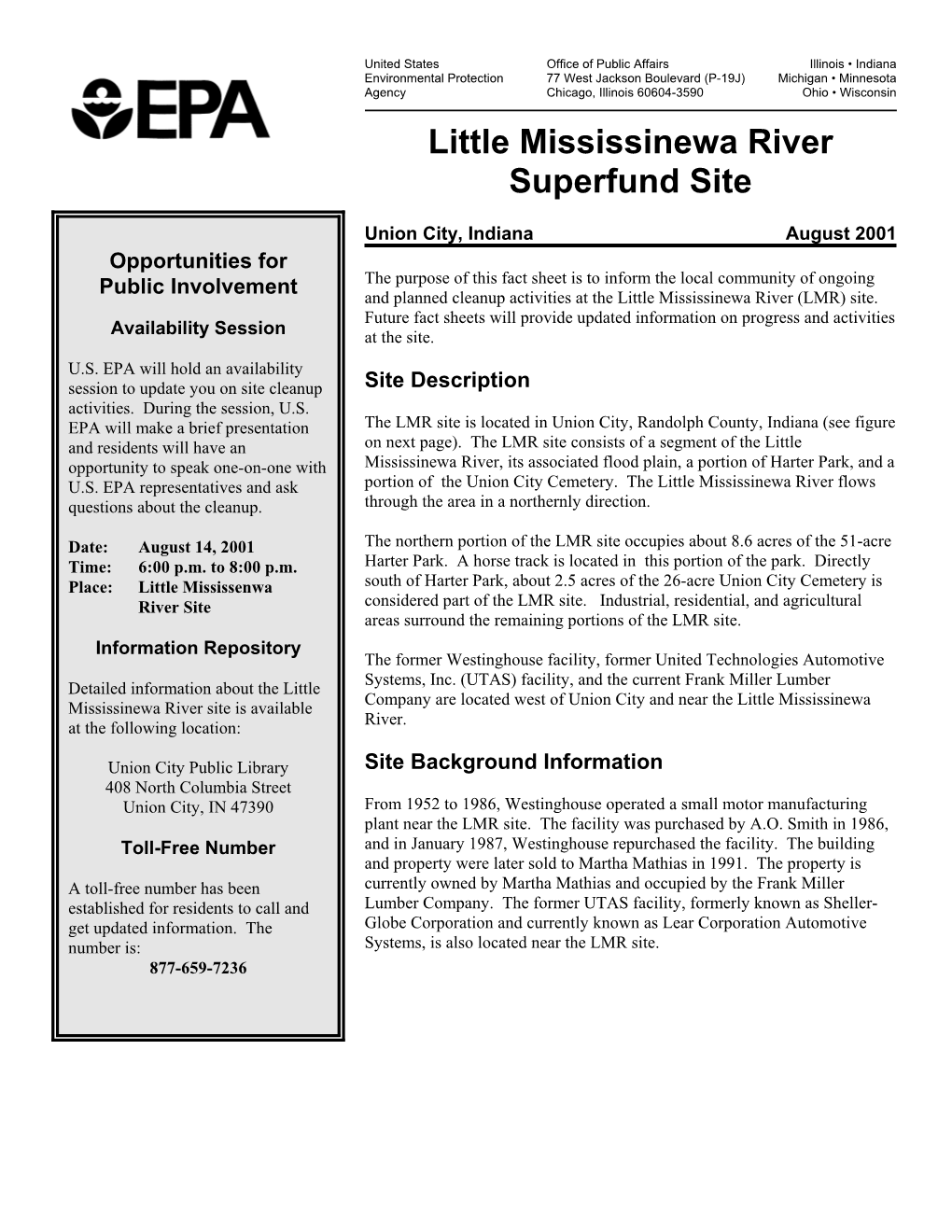 Little Mississinewa River Superfund Site