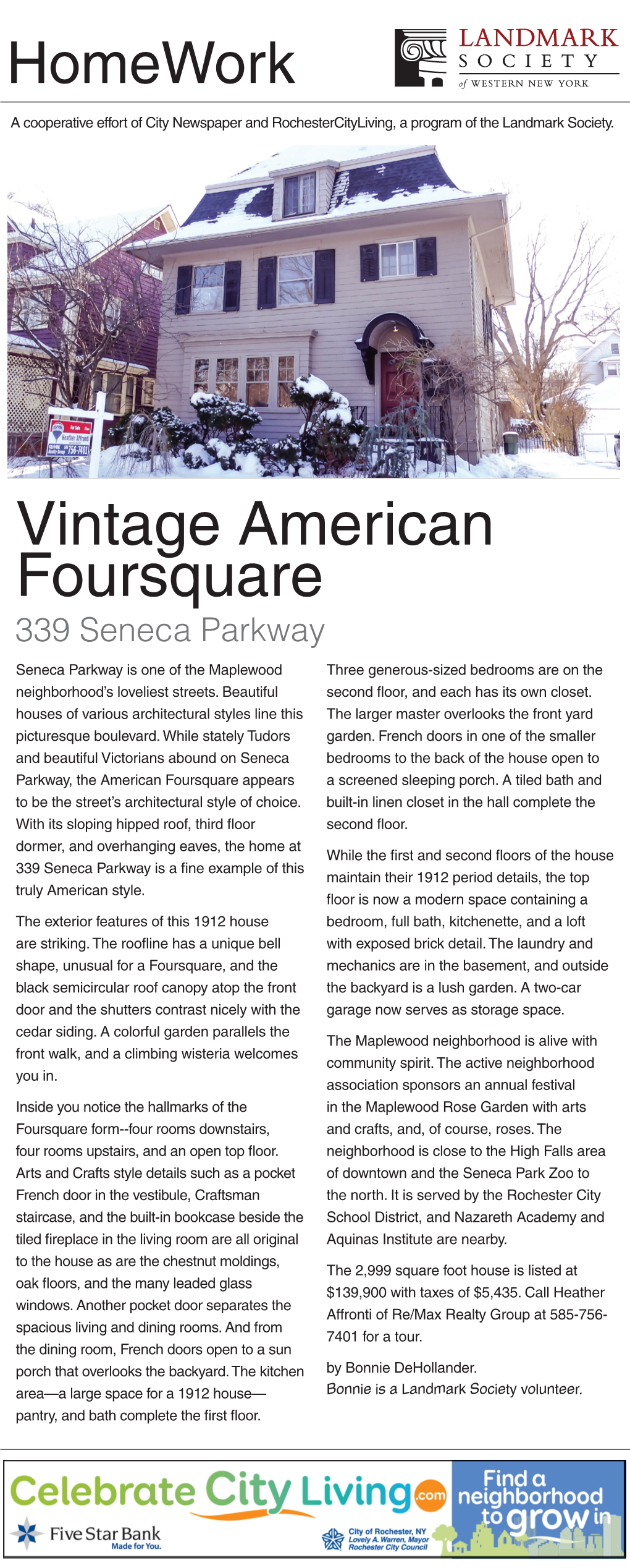 Vintage American Foursquare