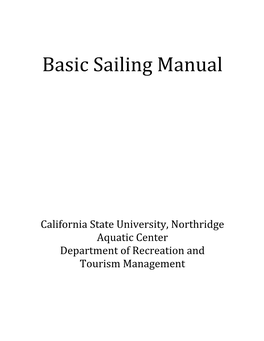 Basic Sailing Manual