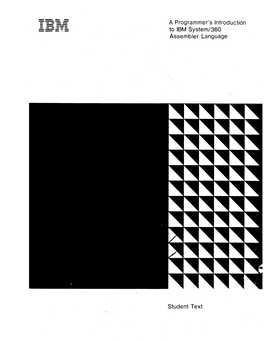 A Programmer's Introduction to IBM System/360 Assembler Language