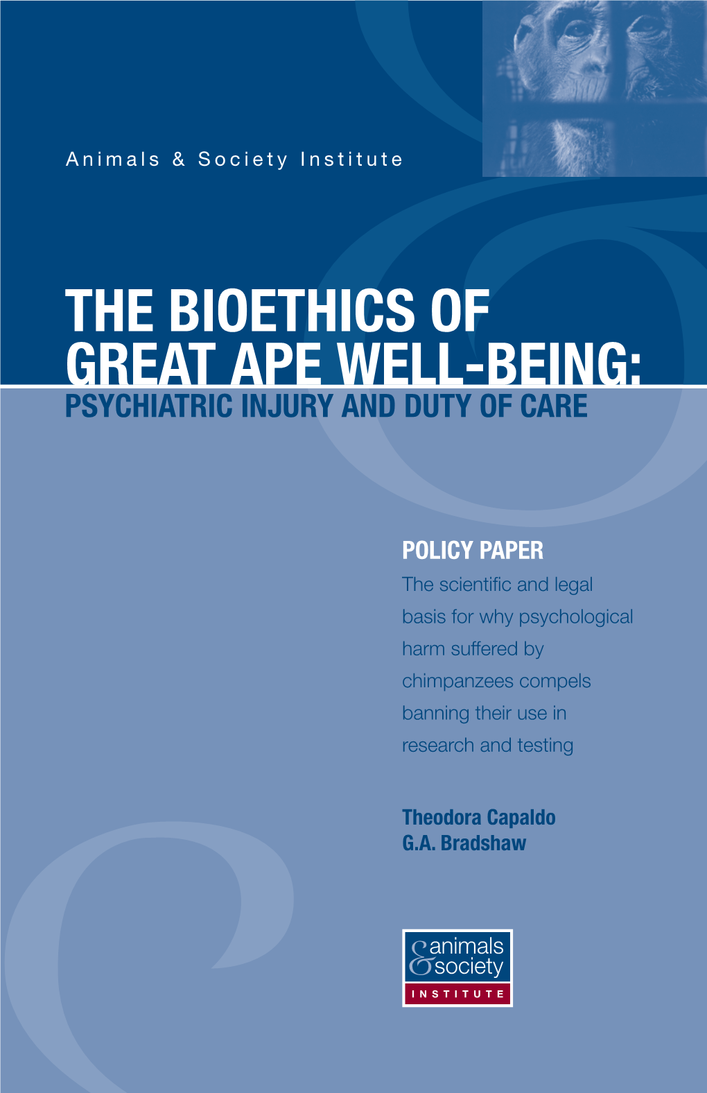 The Bioethics of Great Ape Well-Being: Psychiatric Injury and Duty of Care