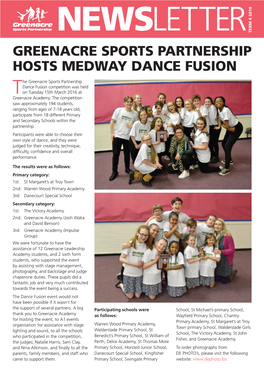 Greenacre Sports Partnership Hosts Medway Dance Fusion