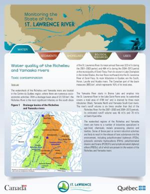 Water Quality of the Richelieu and Yamaska Rivers, 3