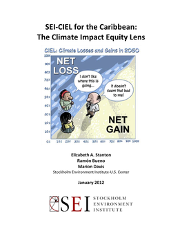 SEI-CIEL for the Caribbean: the Climate Impact Equity Lens