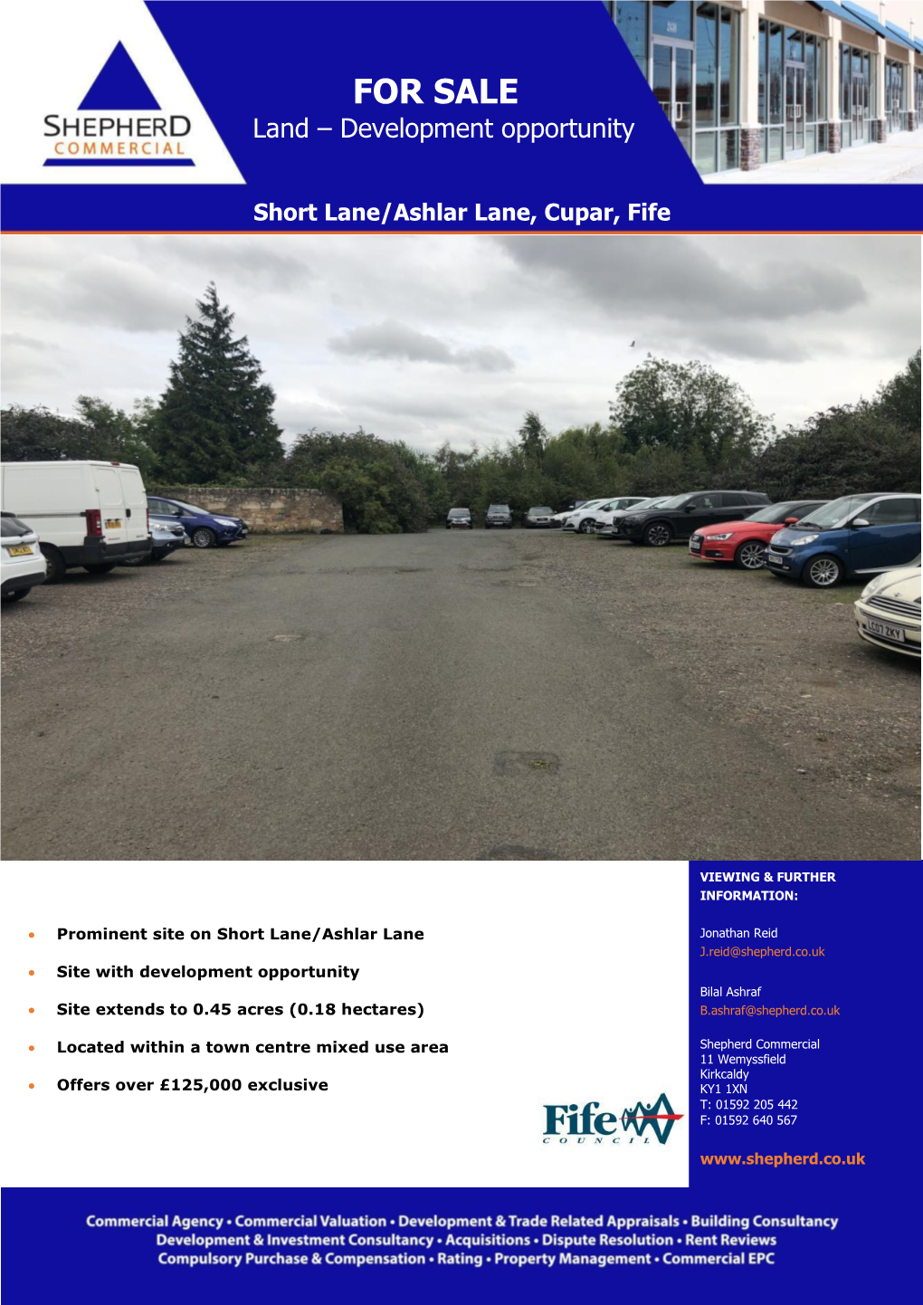 Short Lane/Ashlar Lane, Cupar, Fife for SALE