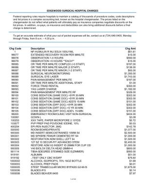 Federal Chargemaster Price Transparency Edgewood (2).Xlsx