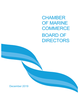 Cmc Board of Directors Dec 11 2019