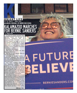 Kalamazoo Marches for Bernie Sanders
