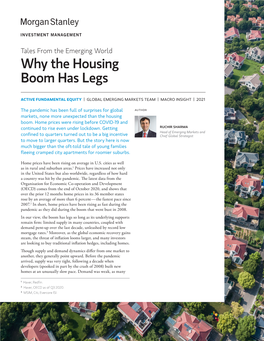 Why the Housing Boom Has Legs