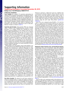 Supporting Information Supporting Information Corrected December 28, 2015 Estep Et Al