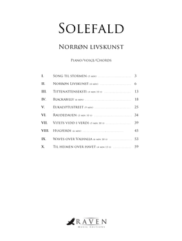 X Solefald Contents/Intro