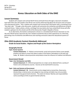 Korea: Education on Both Sides of the DMZ