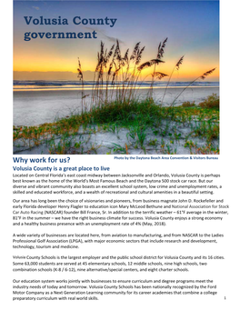 About Volusia County Government