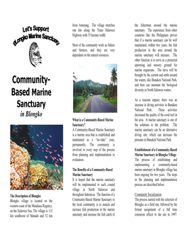 Based Marine Diversity in North Sulawesi Waters
