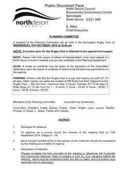 (Public Pack)Agenda Document for Planning Committee, 09/10/2019