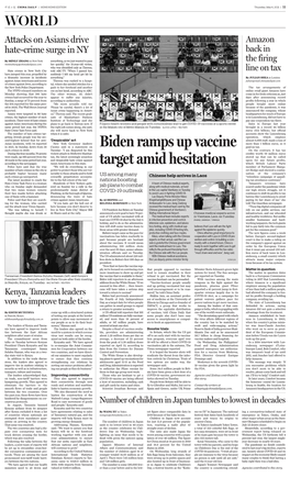 Biden Ramps up Vaccine Target Amid Hesitation