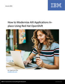 How to Modernize AIX Applications In- Place Using Red Hat Openshift