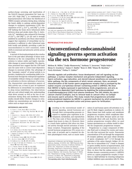 Unconventional Endocannabinoid Signalling Governs Sperm Activation