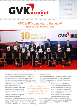 GVK EMRI Completes a Decade of Successful Operations