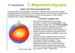 3. Magnetostratigraphy