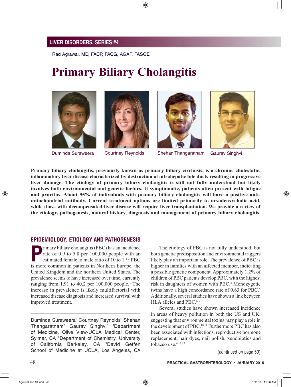 Primary Biliary Cholangitis